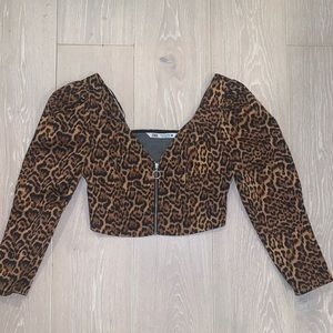 Cheetah crop top